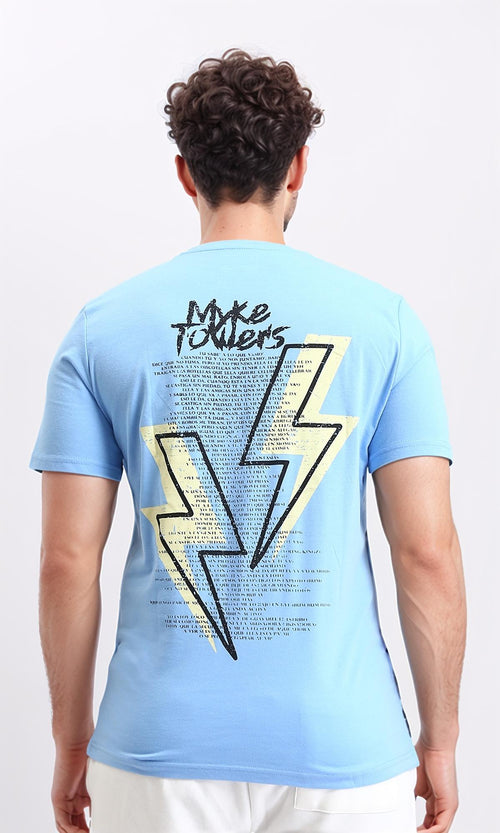 O203117 - Short Sleeves Regular Fit Tee - Light Blue