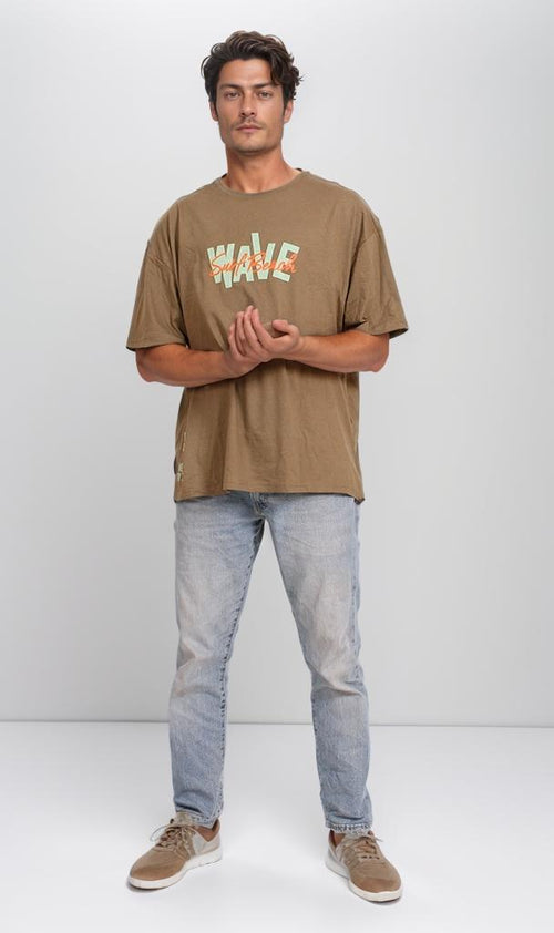 O203119 - Graphic Surf T-Shirt – Olive Green