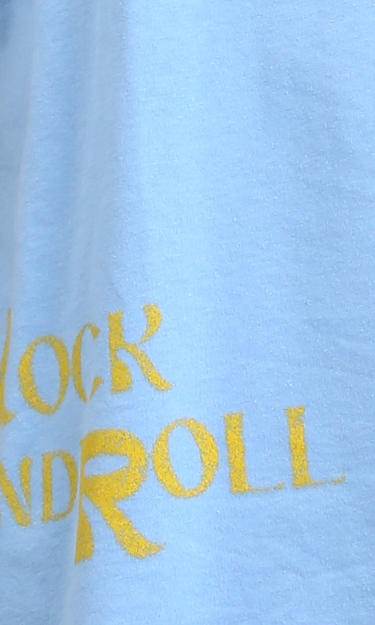 O203122 - Relaxed Fit Printed Cotton Tee - Light Blue