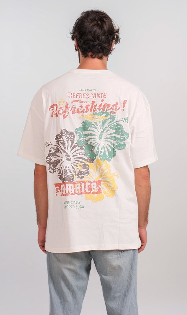 Off-White Tropical Soda Graphic Oversized Tee - O203131