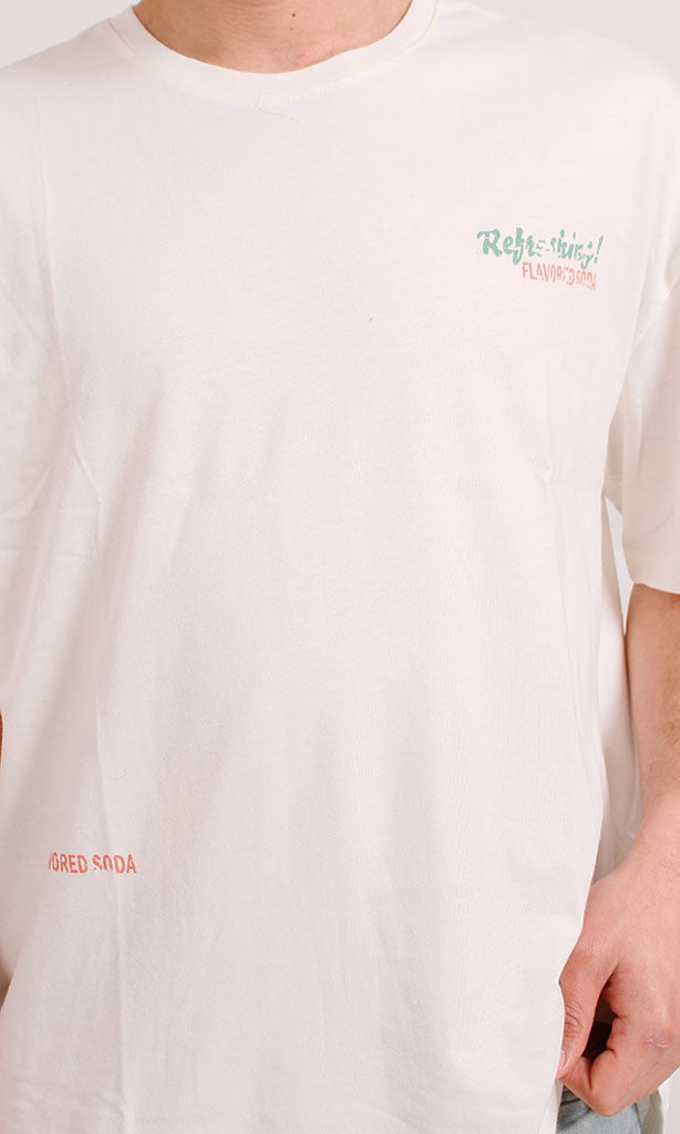 Off-White Tropical Soda Graphic Oversized Tee - O203131