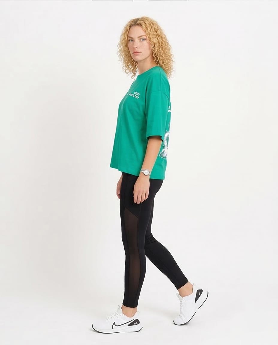 Ravin Oversized Graphic Tee – Kelly Green "Cyber Monday" Butterfly Edition - O203155