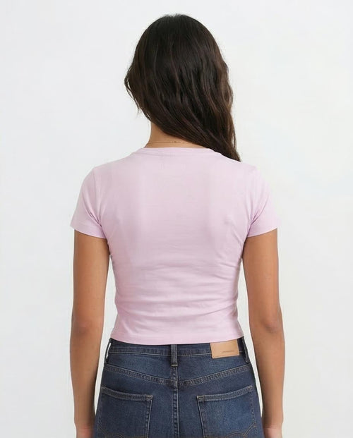 RAVIN "Exotic Fruits" Graphic Baby Tee in Lilac - O203161