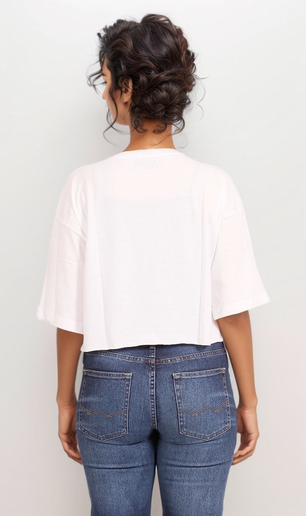 Honey Natural Farm Graphic Boxy Crop Top