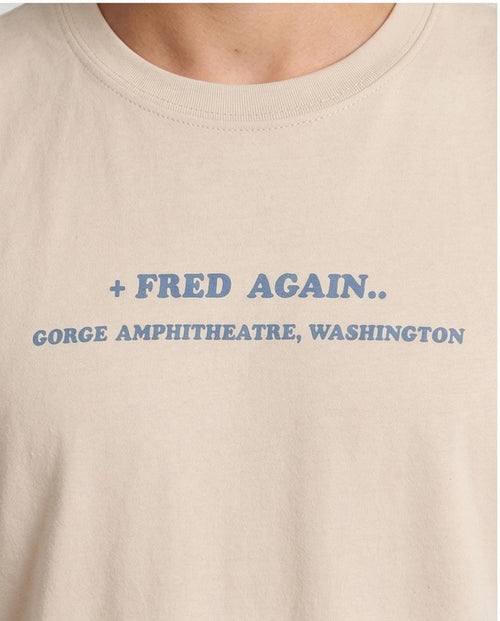 تيشيرت رافين رجالي بقصة جرافيك 100% قطن فريد أقين.. × روفوس دو سول "ذا جورج" - بيج رملي - O203195