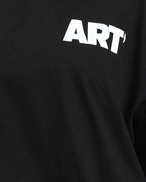 Ravin Women’s "ART" Oversized Crop Tee – Floral Back Print - O203252