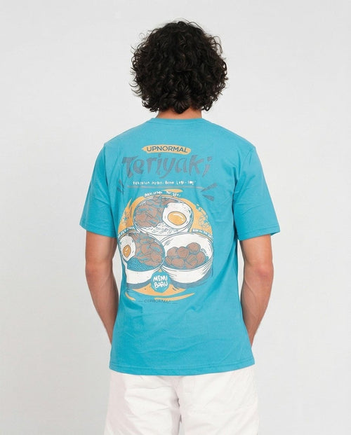 رافين | تيشيرت جرافيك رامن بول ترياكي غير تقليدي - تيشيرت جرافيك تركواز – O203309