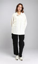 O203325 - Relaxed Fit Long Sleeves Textured Shirt - Cream