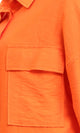 O203327 - Long Sleeves Shirt with Front Pockets - Orange