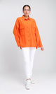 O203327 - Long Sleeves Shirt with Front Pockets - Orange