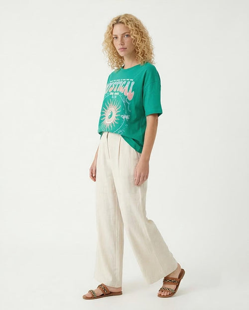 Ravin Mystical Sun-Moon Club Oversized Graphic T-Shirt - O203331
