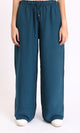 O203490 - Solid Wide Leg Comfy Pants - Teal