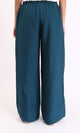 O203490 - Solid Wide Leg Comfy Pants - Teal