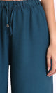 O203490 - Solid Wide Leg Comfy Pants - Teal