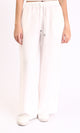 O203491 - Solid Wide Leg Comfy Pants - Off-White