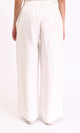 O203491 - Solid Wide Leg Comfy Pants - Off-White