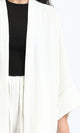 O203497 - Textured Slip On Long Cardigan - Off-White
