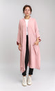 O203500 - Open Neckline Cardigan with Pocket - Light Dusty Rose
