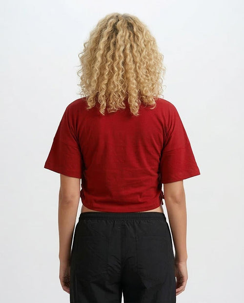 Ravin | Women’s Side-Cinch Graphic Tee – "Hardly Strictly Bluegrass" Edition - Heritage Red - O203510