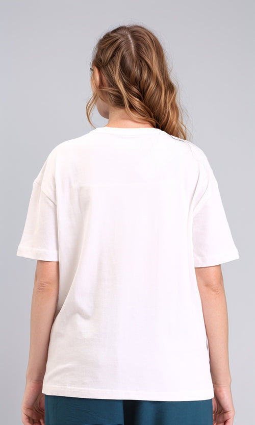 O203516 - Crew Neck Solid Basic Tee - White