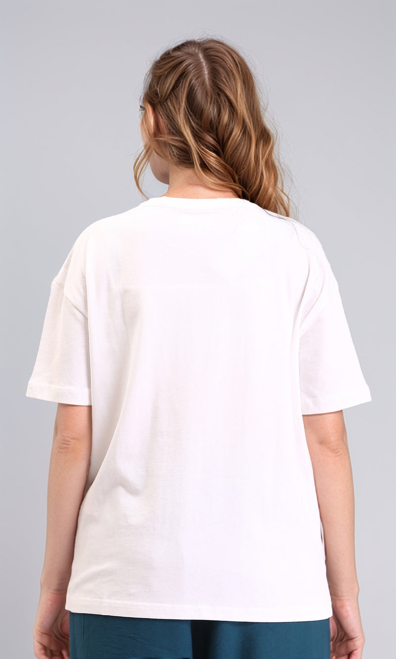 O203516 - Crew Neck Solid Basic Tee - White