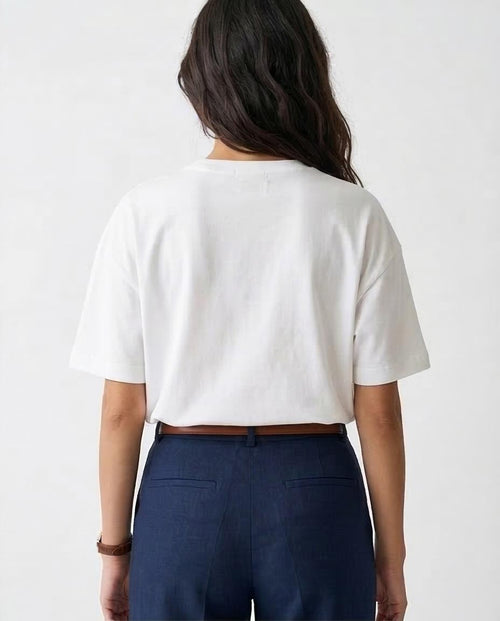 Ravin Essential Oversized Crew Neck T-Shirt – Crisp White - O203516