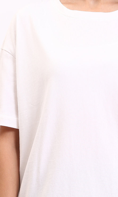 O203516 - Crew Neck Solid Basic Tee - White