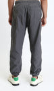 O204255 - Solid Slip On Casual Pants with Hem - Medium Grey