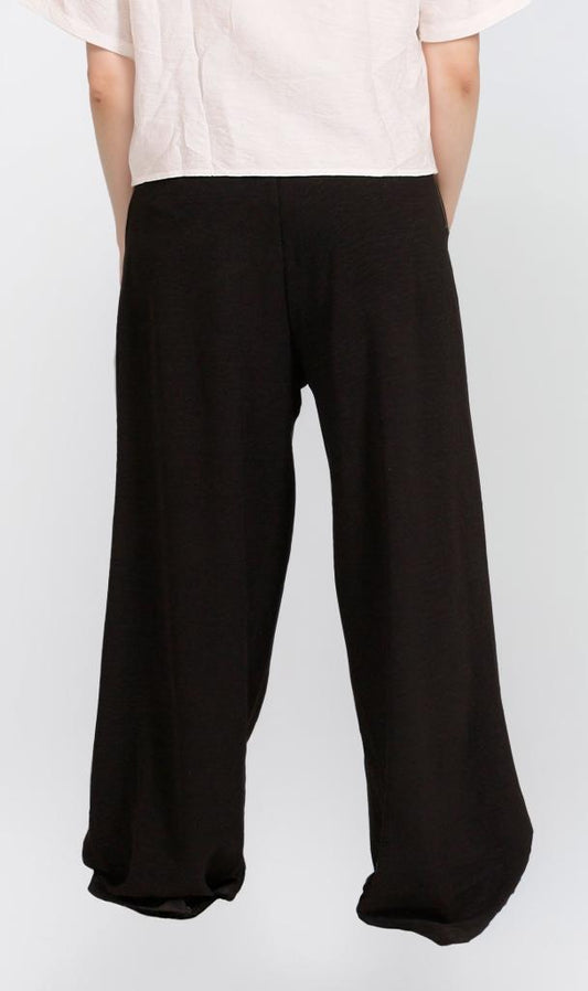 O204323 - Wide-Leg Pants - Black