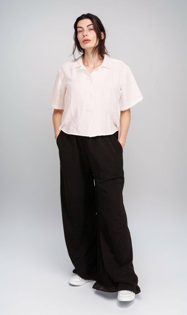 O204323 - Wide-Leg Pants - Black