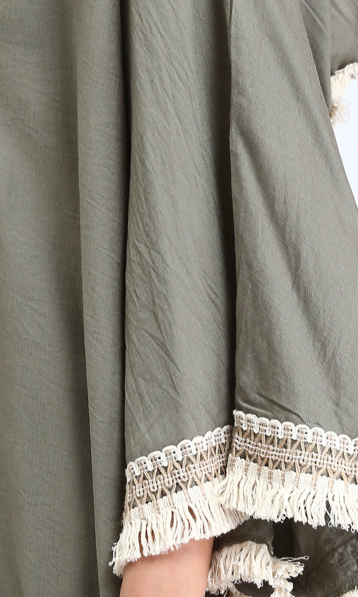 O204326 - Linen Spanish Open Cardigan - Taupe