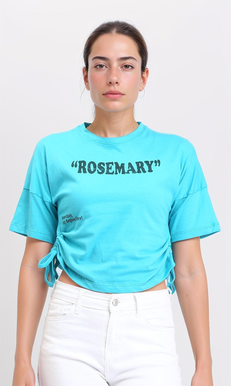 O203334 - "Rosemary" Summer Tee with Darwstring - Sky Blue