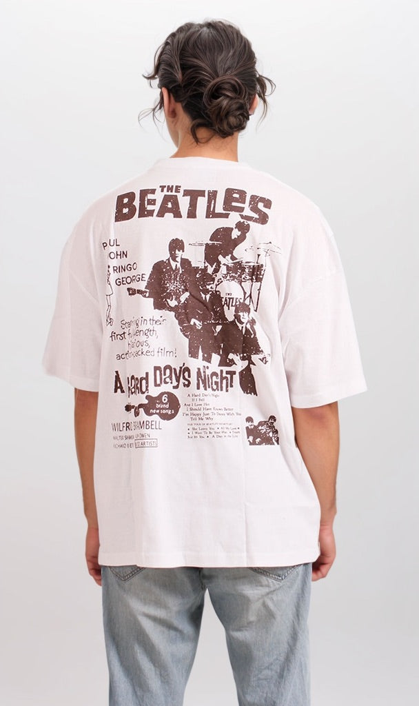The Beatles 'A Hard Day's Night' Graphic Oversized T-Shirt