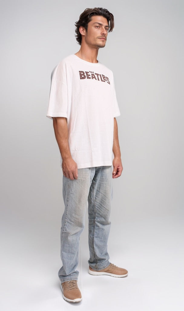 The Beatles 'A Hard Day's Night' Graphic Oversized T-Shirt