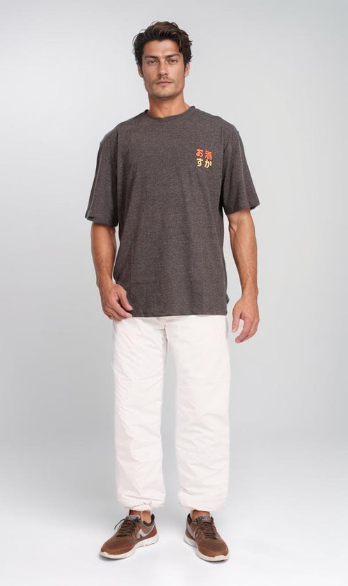 R204518 - Japanese Art Graphic T-Shirt – Charcoal Grey