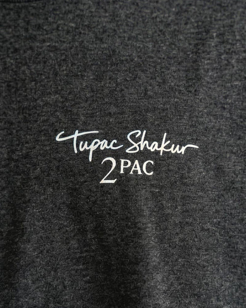 Ravin × Tupac Signature Graphic Oversized T-Shirt - Charcoal Heather- R204519