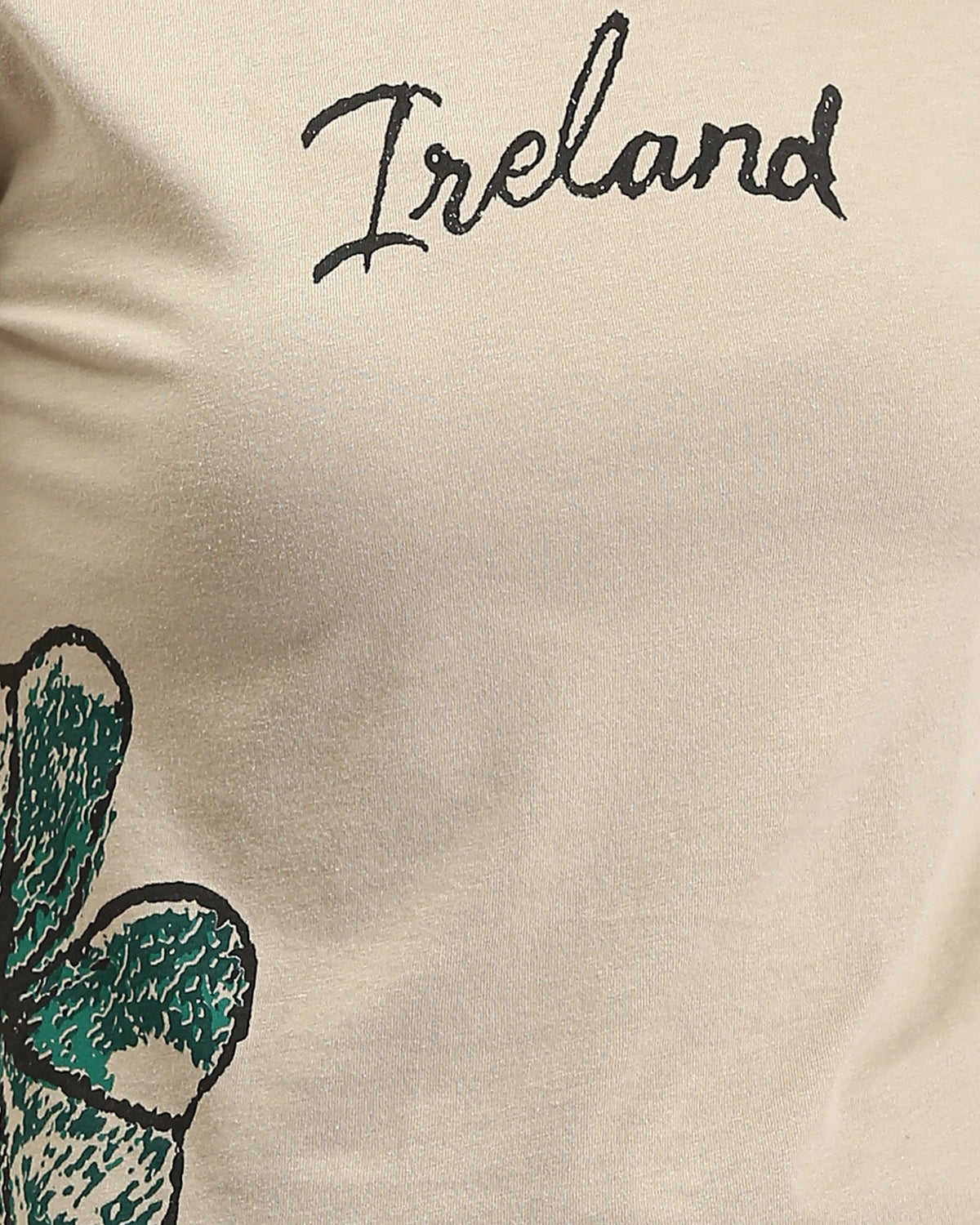 Ravin Vintage Postcard "Ireland" Graphic T-Shirt – Sand - R204534