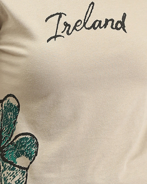 Ravin Vintage Postcard "Ireland" Graphic T-Shirt – Sand - R204534