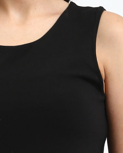 Ravin Women's Essential Sleeveless Scoop Neck Tank Top - Black - R204592