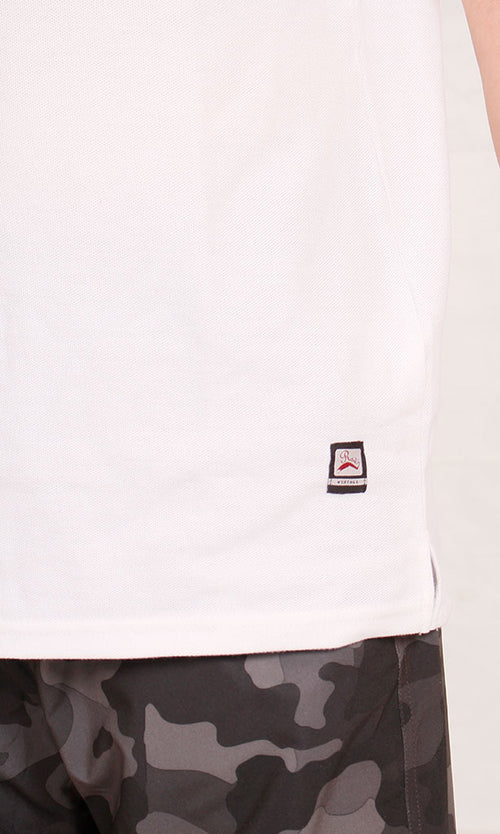 R204663 - Classic Pique Polo Shirt - White