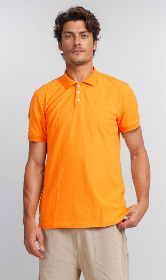 R204667 - Pique Polo Shirt - Bright Orange