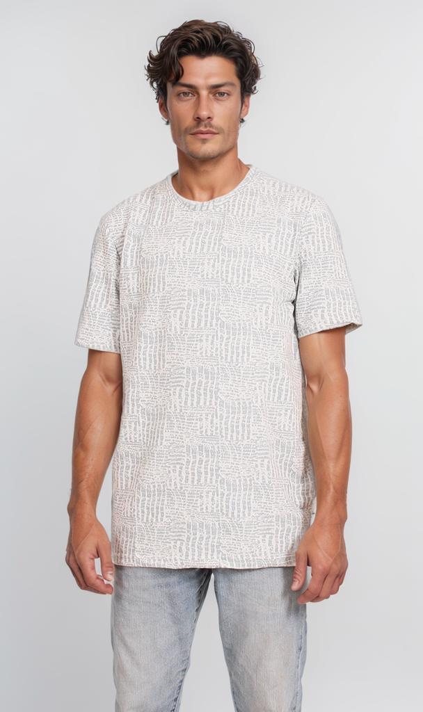 Textured Summer Melton T-Shirt - Off-White