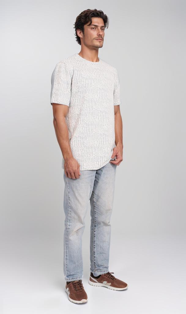 R204672 - Textured Summer Melton T-Shirt – Off-White