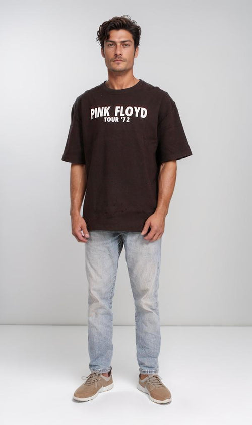 R204826 - Pink Floyd Tour '72 Graphic T-Shirt – Black