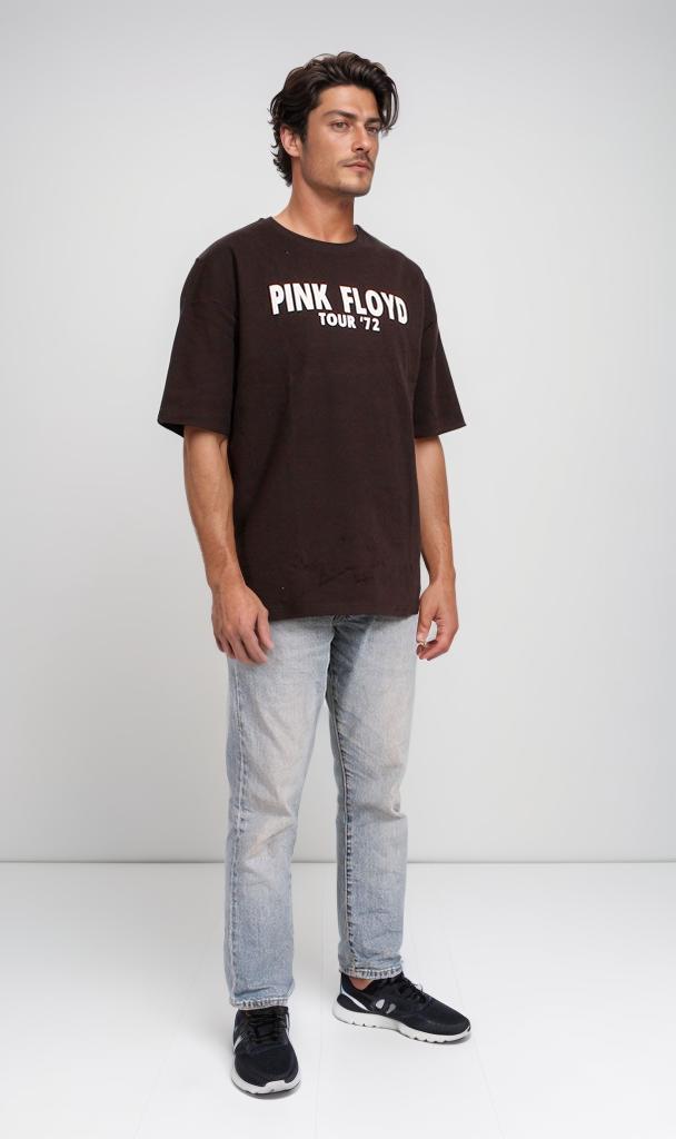 R204826 - Pink Floyd Tour '72 Graphic T-Shirt – Black