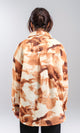 R204843 - Long Sleeves Tie Dye Relaxed Shirt - Brown Shades