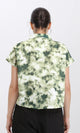 R204844 - Patterned Short Sleeves Relaxed Shirt - Green Shades