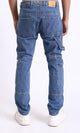 R204998 - Casual Jeans with Multiple Pockets - Medium Blue