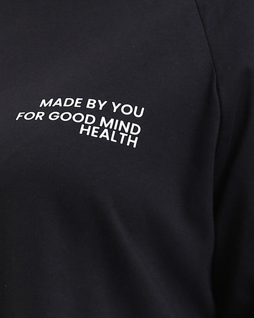 تيشيرت رافين أوفرسايزد راجلان "فيوتشر جاست ميد" بطبعة جرافيك - أسود - R205517