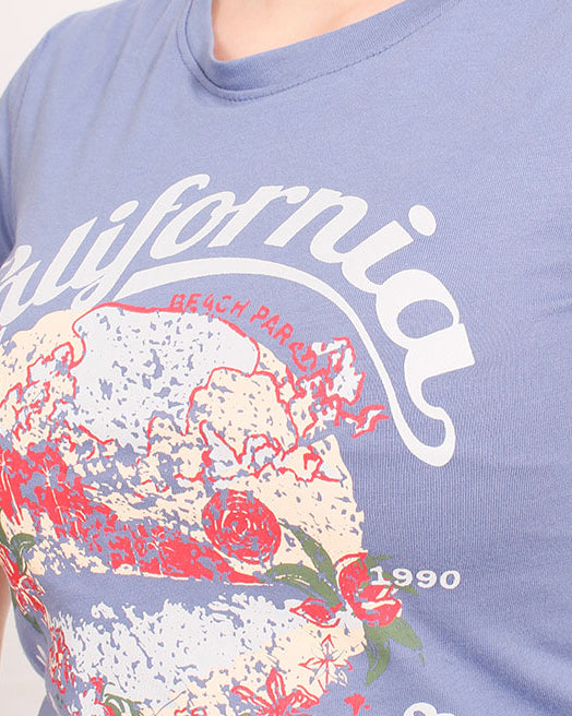 Ravin Vintage California Graphic Tee in Lavender - R205521